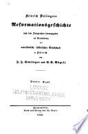 Heinrich Bullingers Reformationsgeschichte