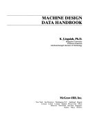 Machine Design Data Handbook