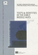 Texts and Identities in the Early Middle Ages