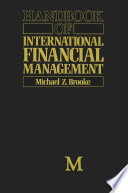 Handbook of International Financial Management Book
