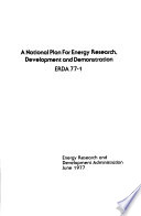 A National Plan for Energy Research, Development & Demonstration