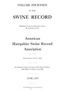Swine Record
