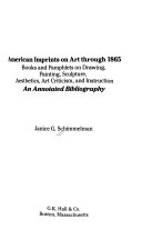 American Imprints on Art Through 1865