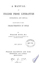 A Manual of English Prose Literature..