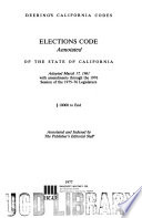 Elections Code Annotated