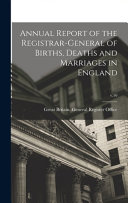 Annual Report of the Registrar-General of Births, Deaths and Marriages in England; V.16