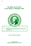 The Needs and Concerns of the Women of Washington State Book