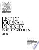 List of Journals Indexed in Index Medicus