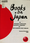 Books on Japan in Western Languages Recently Acquired by the National Diet Library