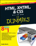 HTML  XHTML and CSS All In One For Dummies