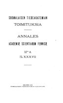 Annales Academiae scientiarum Fennicae