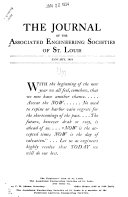 The Journal of the Associated Engineering Societies of St  Louis Book