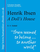 Henrik Ibsen: A Dolls House Book Stephen Siddall