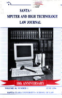 Santa Clara Computer and High technology Law Journal