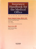 Insurance Handbook for the Medical Office Book