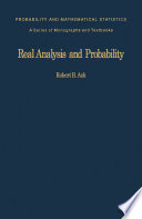 Real Analysis and Probability Book