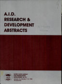 A.I.D. Research and Development Abstracts