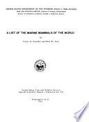 A List of the Marine Mammals of the World
