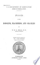 Food of the Bobolink  Blackbirds  and Grackles Book
