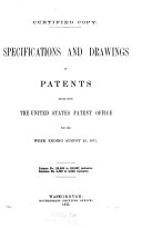 Specifications and Drawings of Patents Issued from the U.S. Patent Office