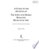 A Guide to the Archives of the John and Mable Ringling Museum of Art