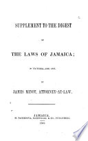 A Digest of the Laws of Jamaica Book