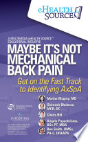 Maybe It   s NOT Mechanical Back Pain