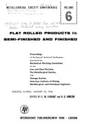 Flat Rolled Products II  Semi finished and Finished