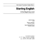 Starting English Book