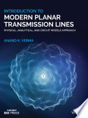 Introduction To Modern Planar Transmission Lines Book