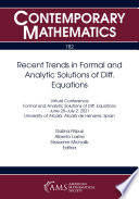 Recent trends in formal and analytic solutions of diff. equations