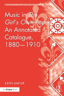 Music in The Girl's Own Paper: An Annotated Catalogue, 1880-1910 ebook
