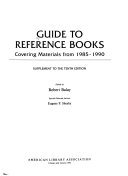 Guide to Reference Books