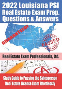 2022 Louisiana PSI Real Estate Exam Prep Questions and Answers