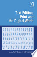 Text Editing  Print and the Digital World