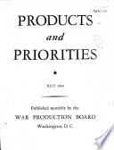Products and Priorities