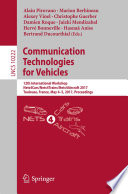 Communication Technologies for Vehicles Book