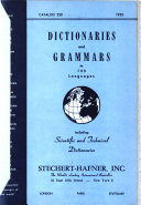 Dictionaries and Grammars in 125 Languages, Including Scientific and Technical Dictionaries