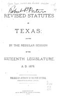 The Revised Statutes of Texas