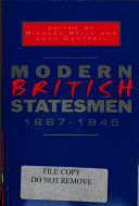 Modern British Statesmen, 1867-1945