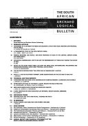 The South African Archaeological Bulletin