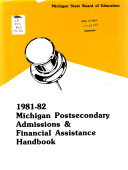 Michigan Postsecondary Admissions   Financial Assistance Handbook