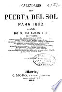 Calendario de la Puerta del Sol para 1862