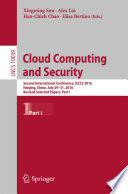 Cloud Computing and Security Book