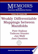Weakly Differentiable Mappings between Manifolds
