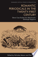 Romantic Periodicals in the Twenty First Century Book