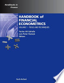 Handbook of Financial Econometrics Book