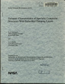 Dynamic Characteristics of Specialty Composite Structures with Embedded Damping Layers