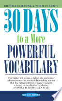30 Days to a More Powerful Vocabulary Book