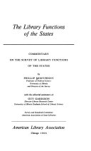 The Library Functions of the States